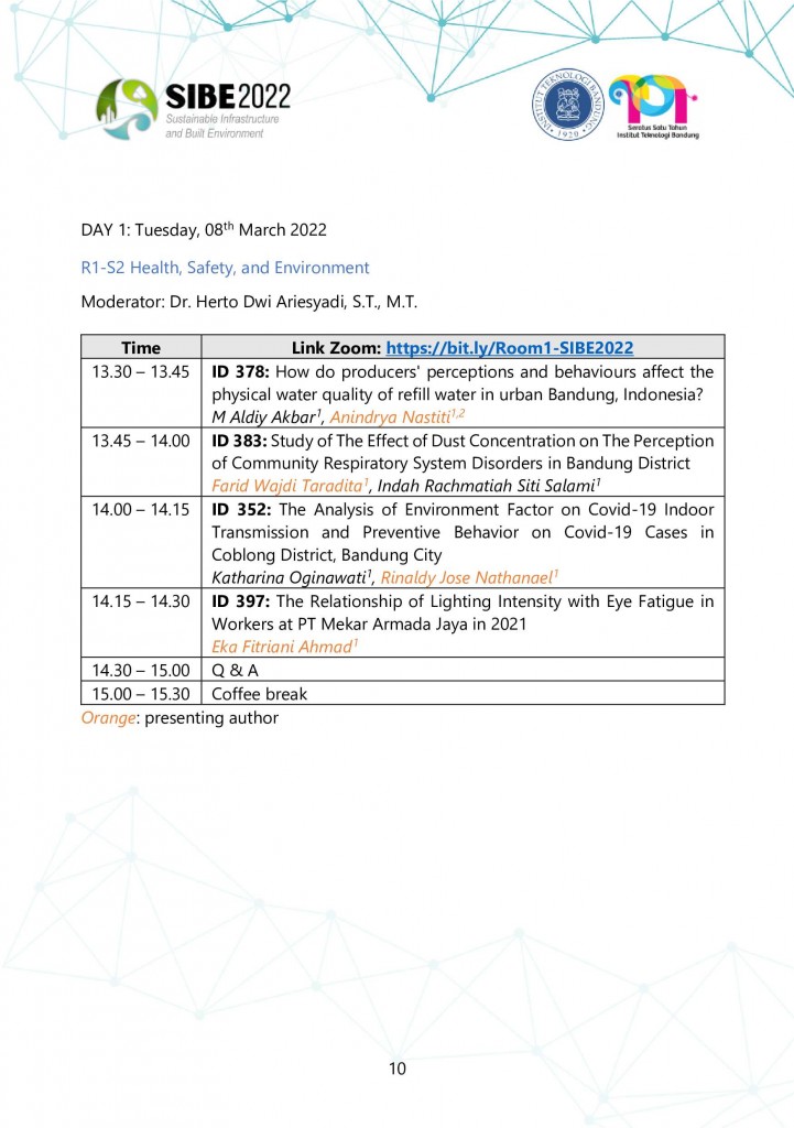 SIBE 2022 Program Schedule 8-9 March 2022-9